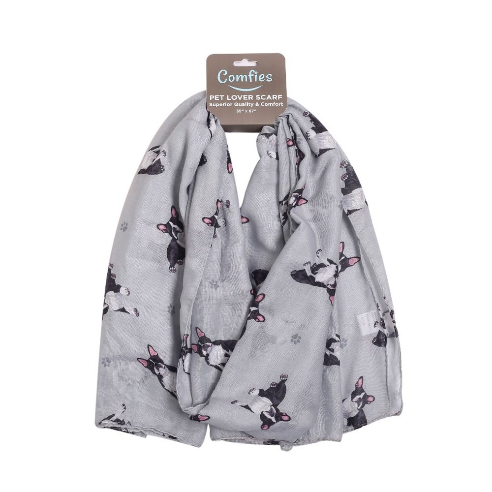 Comfies Boston Terrier Scarf NEW
